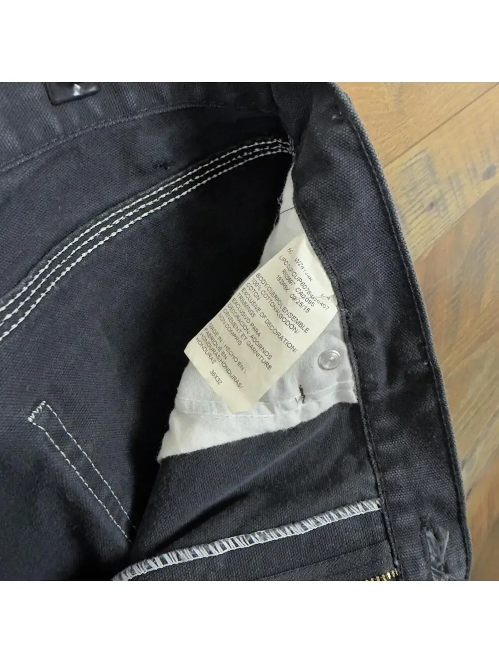 Vintage Dickies Black Work Pants 36x32 Carpenter Utility Workwear